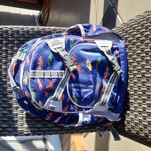 Pottery barn hot wheels large backpack